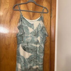 Olivaceous Medium Women’s Dress Palm Print